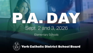 Elementary PA Day Disclosure Sept. 2 & 3, 2026